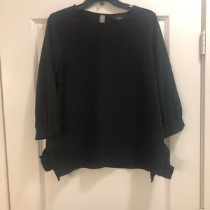 EUC- COA black top 3/4 length sleeves sz 3(large)